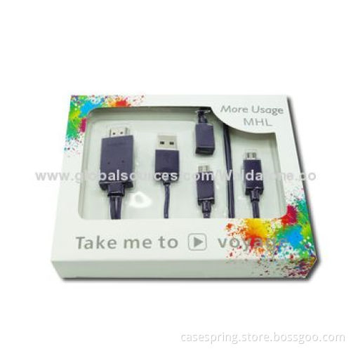 Hot sale micro to HDMI MHL cable, works with all MHL smartphone